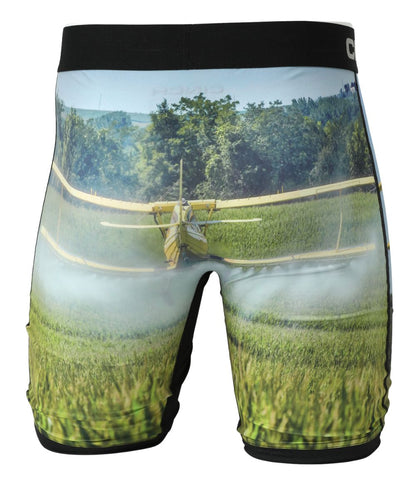 Back view of the 9" crop duster boxer brief