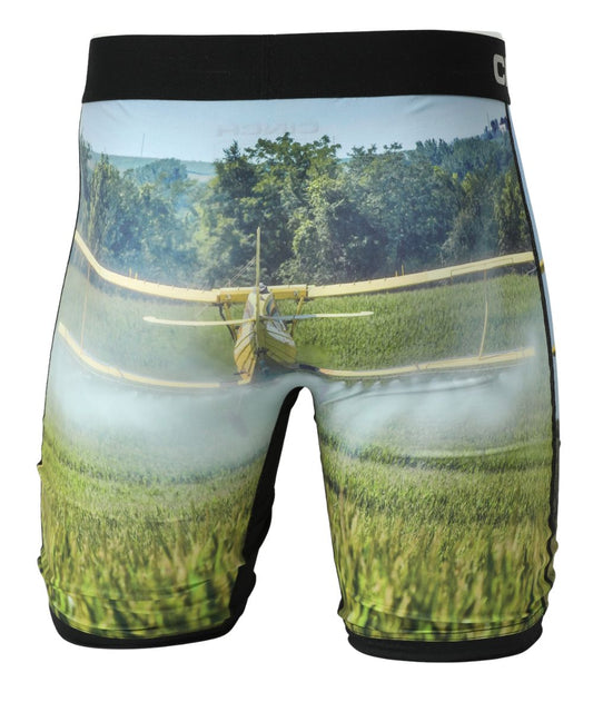 Back view of the 9" crop duster boxer brief