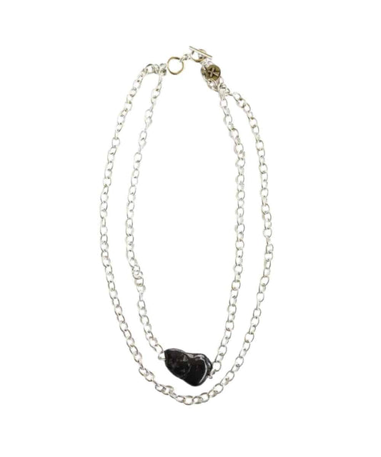 West & Co. Women's Black Stone Necklace