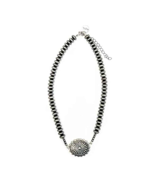 West & Co. Women's 16" Concho Necklace
