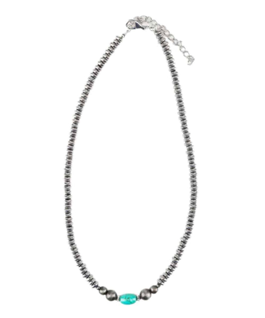 West & Co. Women's 16" Silver Disc Necklace