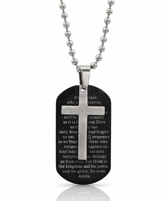 Montana Silversmiths Men's Our Father Prayer Necklace
