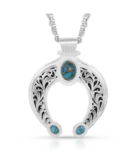 Montana Silversmiths Women's Romancing The Stone Squash Blossom Necklace