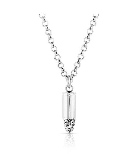 Montana Silversmiths Men's One Shot Bullet Necklace