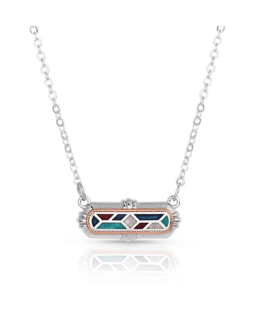 Montana Silversmiths Women's Western Mosaic Bar Necklace