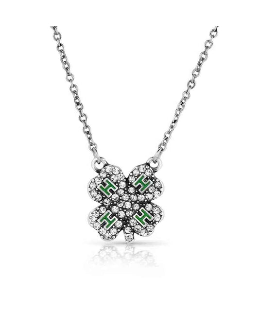 Montana Silversmiths Women's 4-H Clover Necklace