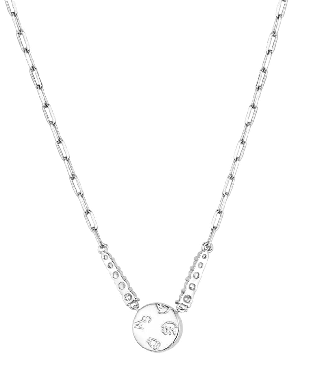 Back Side Of The Women's Silver-Plated Necklace