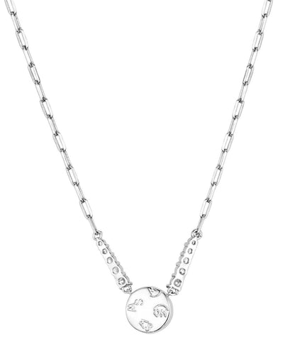 Back Side Of The Women's Silver-Plated Necklace