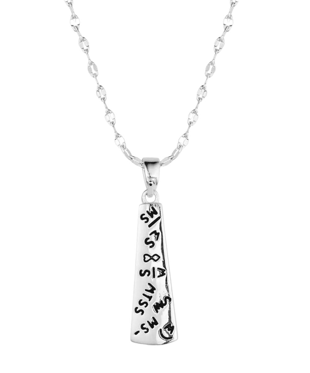 Back Side Of The Silver Necklace