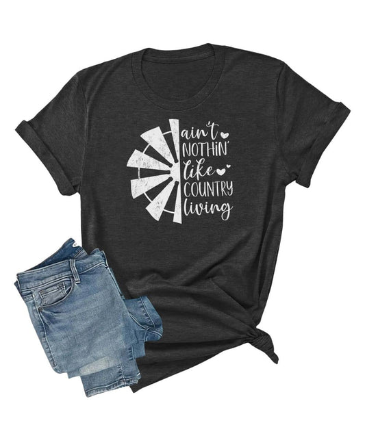 Rebel Rose Women's Country Living Tee