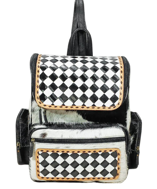 American Darling Women's Checkered Backpack