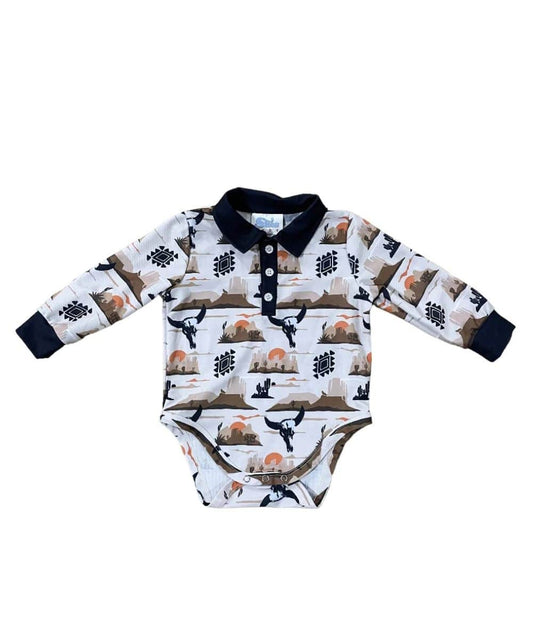Shea Baby Infant Boys' Polo Onesie