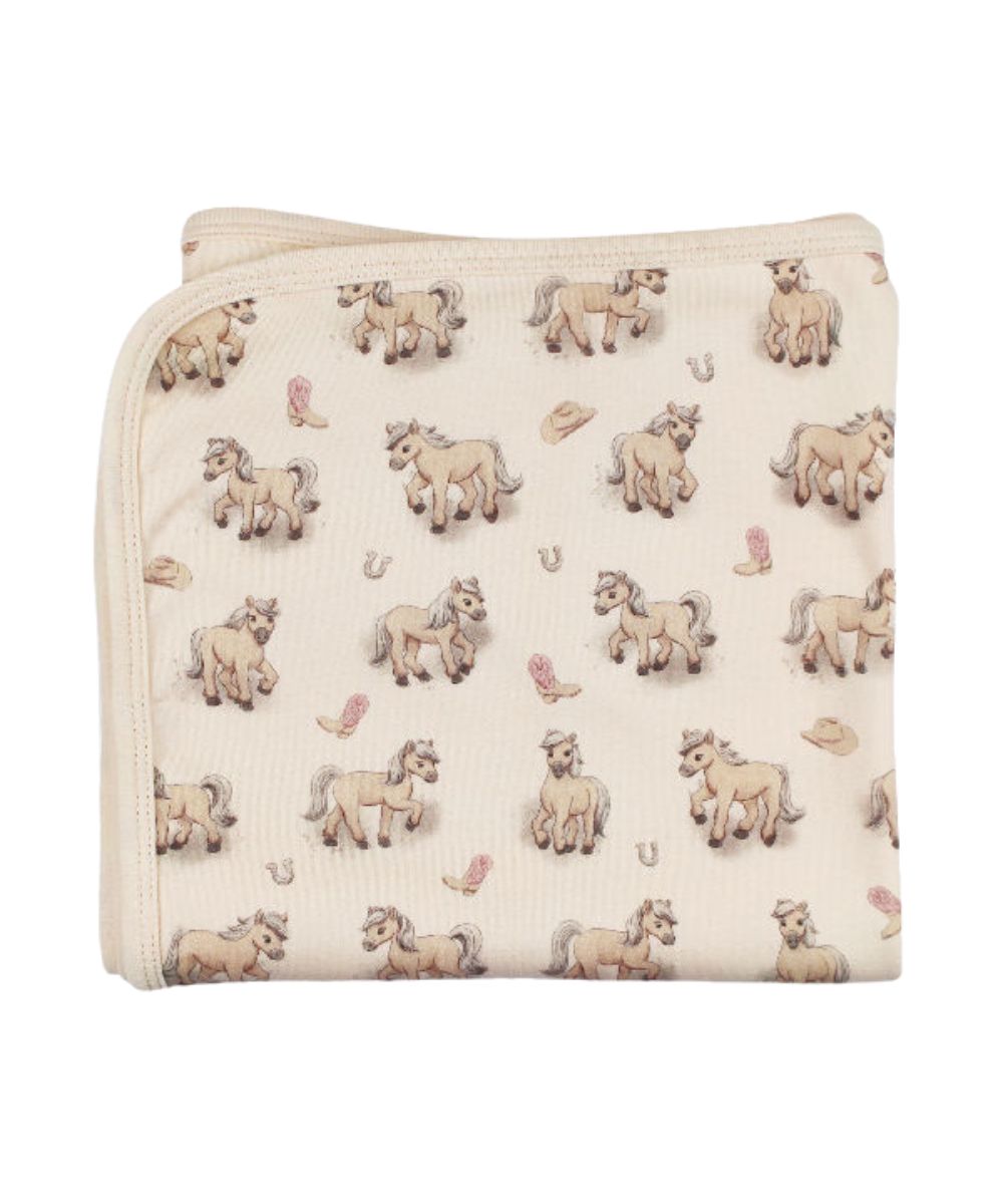 L'oved Baby Infant Girls' Blush Boots Baby Blanket