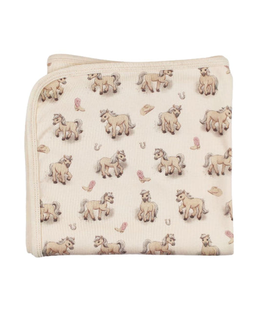 L'oved Baby Infant Girls' Blush Boots Baby Blanket