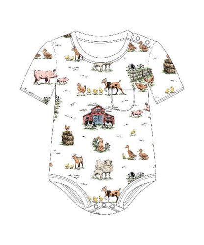 L'oved Baby Infant Farm Friends Onesie
