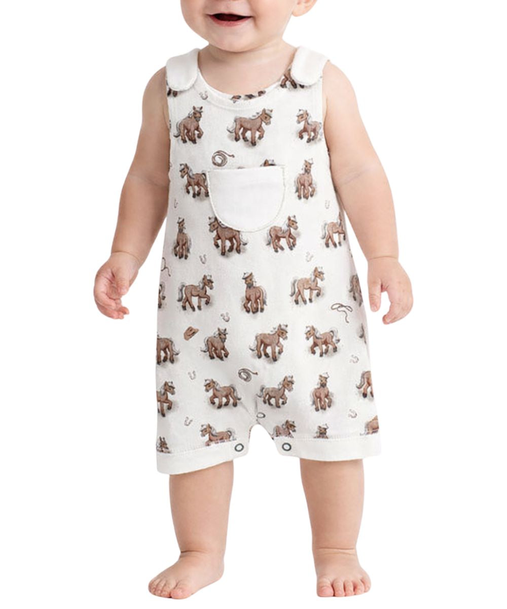 L'oved Baby Infant Boys' Little Lasso Romper