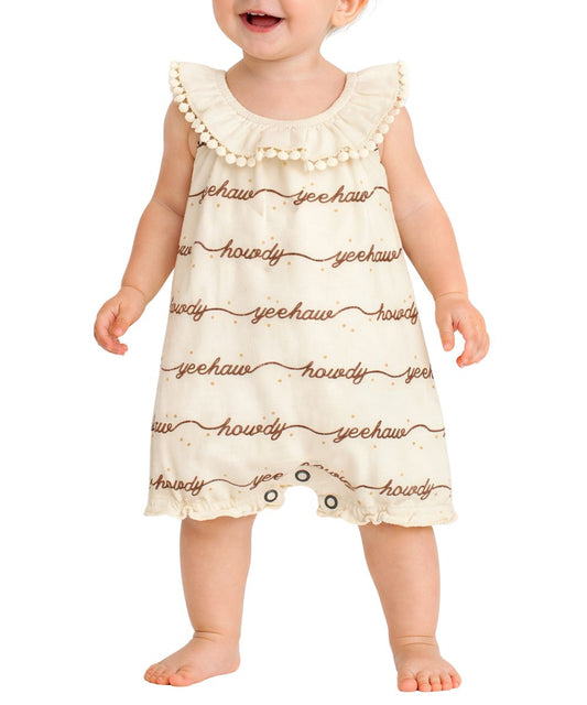 L'oved Baby Infant Girls' Howdy Bubble Romper