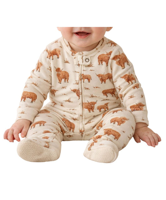 L'oved Baby Infant Highland Footie Onesie