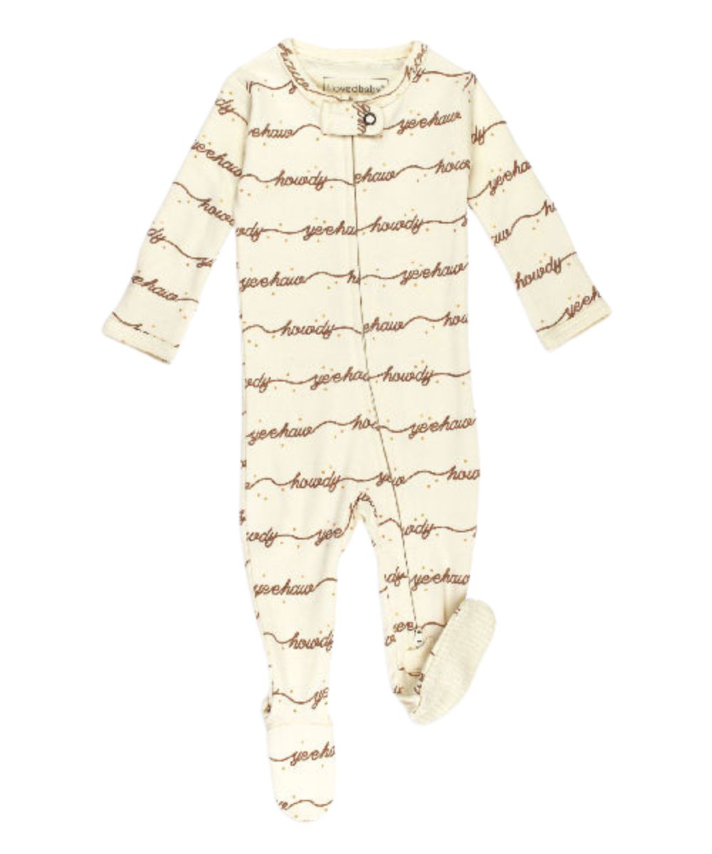 L'oved Baby Infant Howdy Footie Onesie