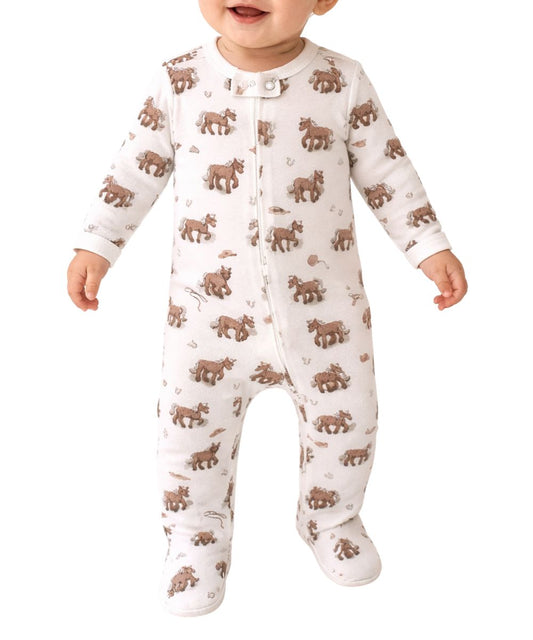 L'oved Baby Infant Little Lasso Footie Onesie