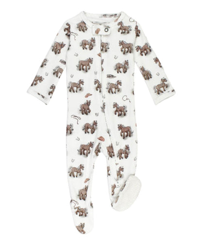 L'oved Baby Infant Little Lasso Footie Onesie