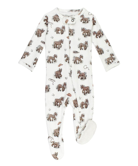 L'oved Baby Infant Little Lasso Footie Onesie
