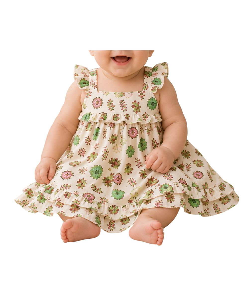 L'oved Baby Infant Girls' Succulent Summer Dress