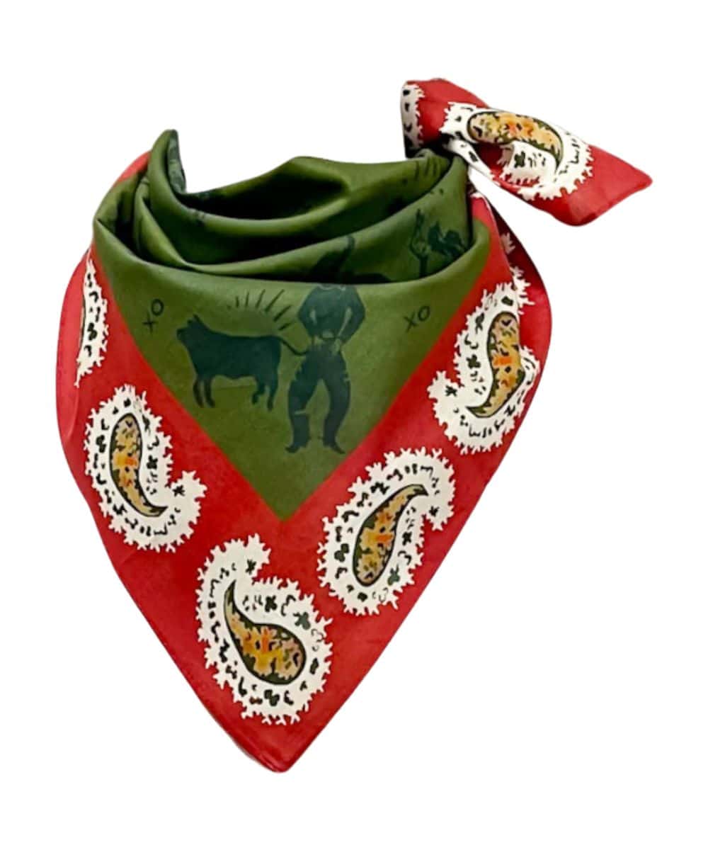 XOXO Art Paisleys Bandana Wild Rag - Cowpokes Work and Western