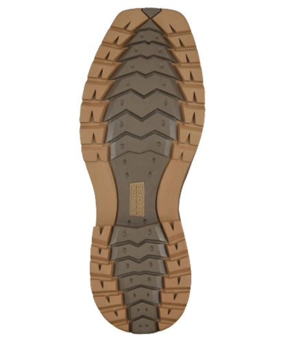 Sole view featuring the rubber outsole with oil-and-slip resistance, electrical hazard rated, and grippy high-endurance tread