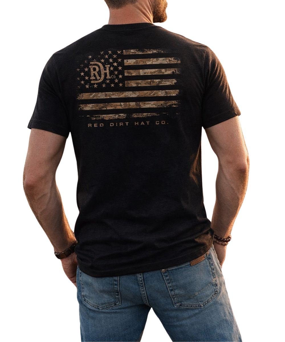 Red Dirt Hat Co. Men's Old Glory Tee