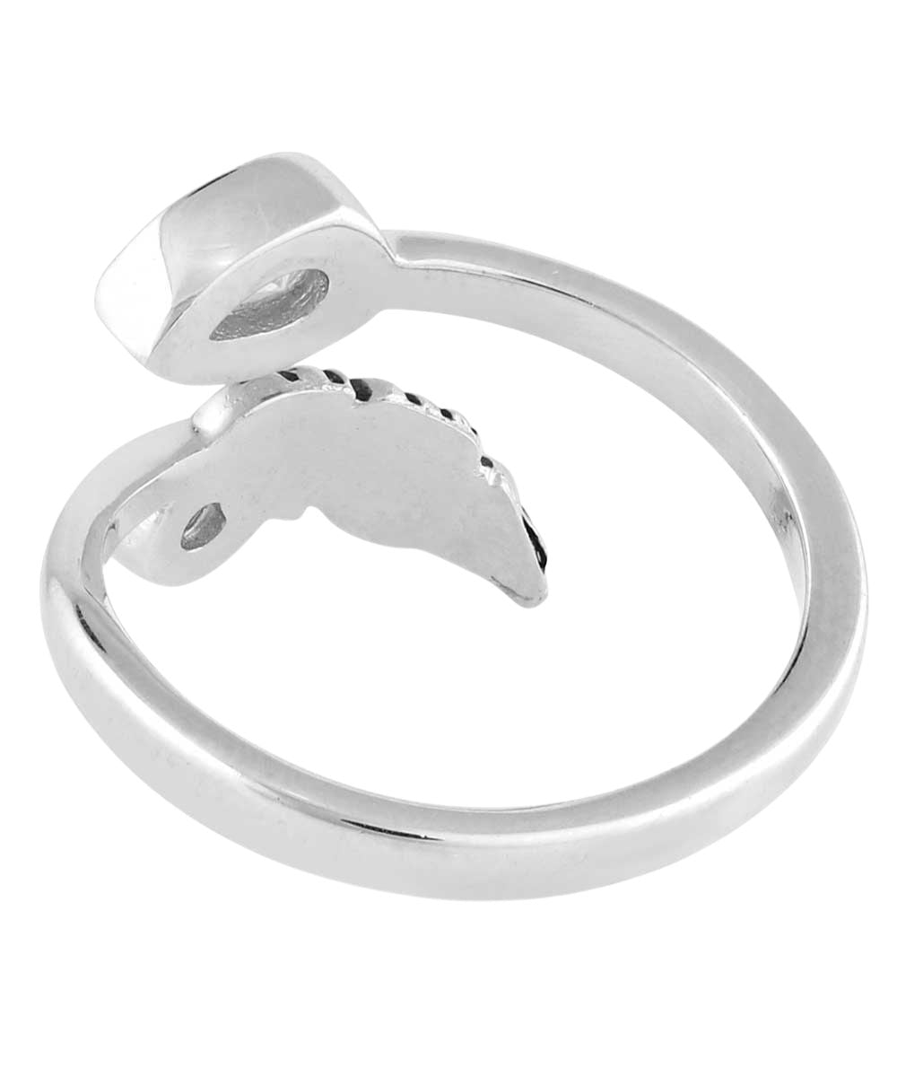 Back view of the women's nature's harmony open ring
