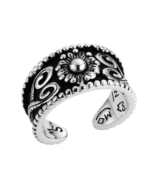 Montana Silversmiths Women's Blooming Scroll Ring