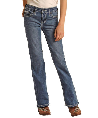 Rock & Roll Cowgirl Girls' Boot Cut Jean