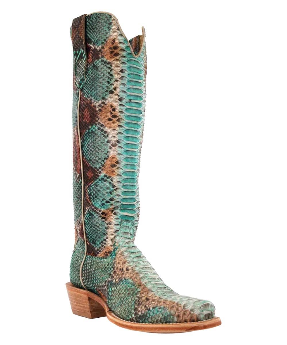 Multi Colored Python Boots R. Watson Women's Python Boot - Cowpokes Work and Western