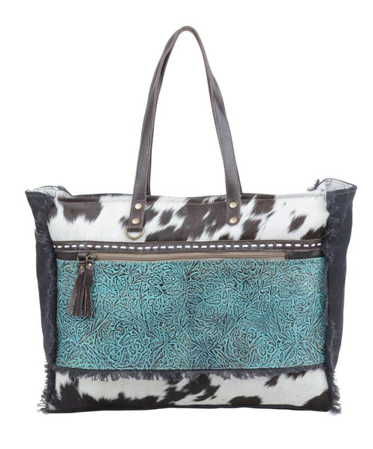 Myra Bags Women's Sea Grass Weekender Bag