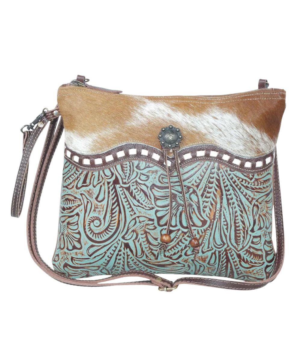 Myra Bags Women's Blue Isle Crossbody Purse
