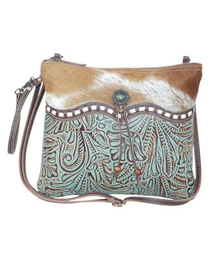 Myra Bags Women's Blue Isle Crossbody Purse