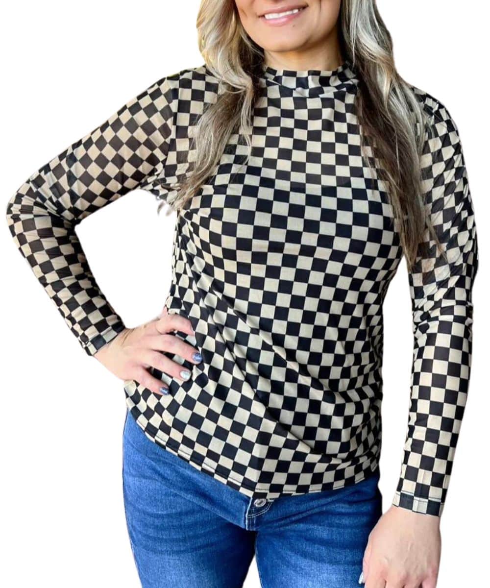 SASSY SAINTS MESH TOP-a ! desc :  ! caption :