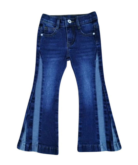 Girl's Two-Toned Denim Flare Jean