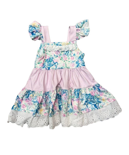 Shea Baby Little Girls' Floral Frontier Dress