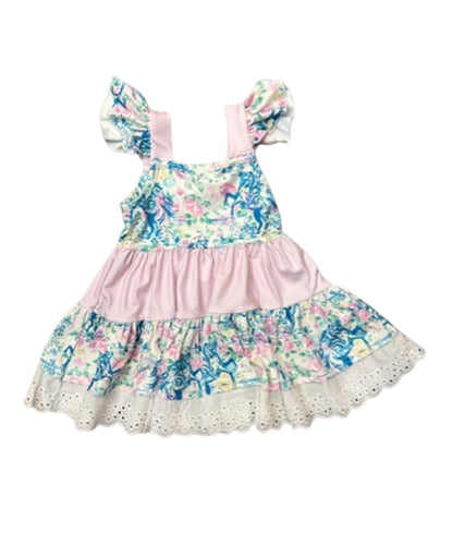 Shea Baby Little Girls' Floral Frontier Dress