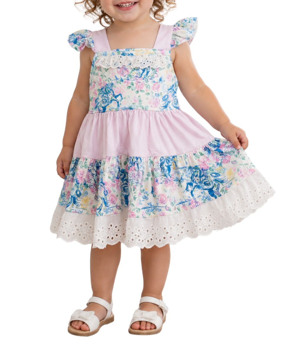 Shea Baby Little Girls' Floral Frontier Dress