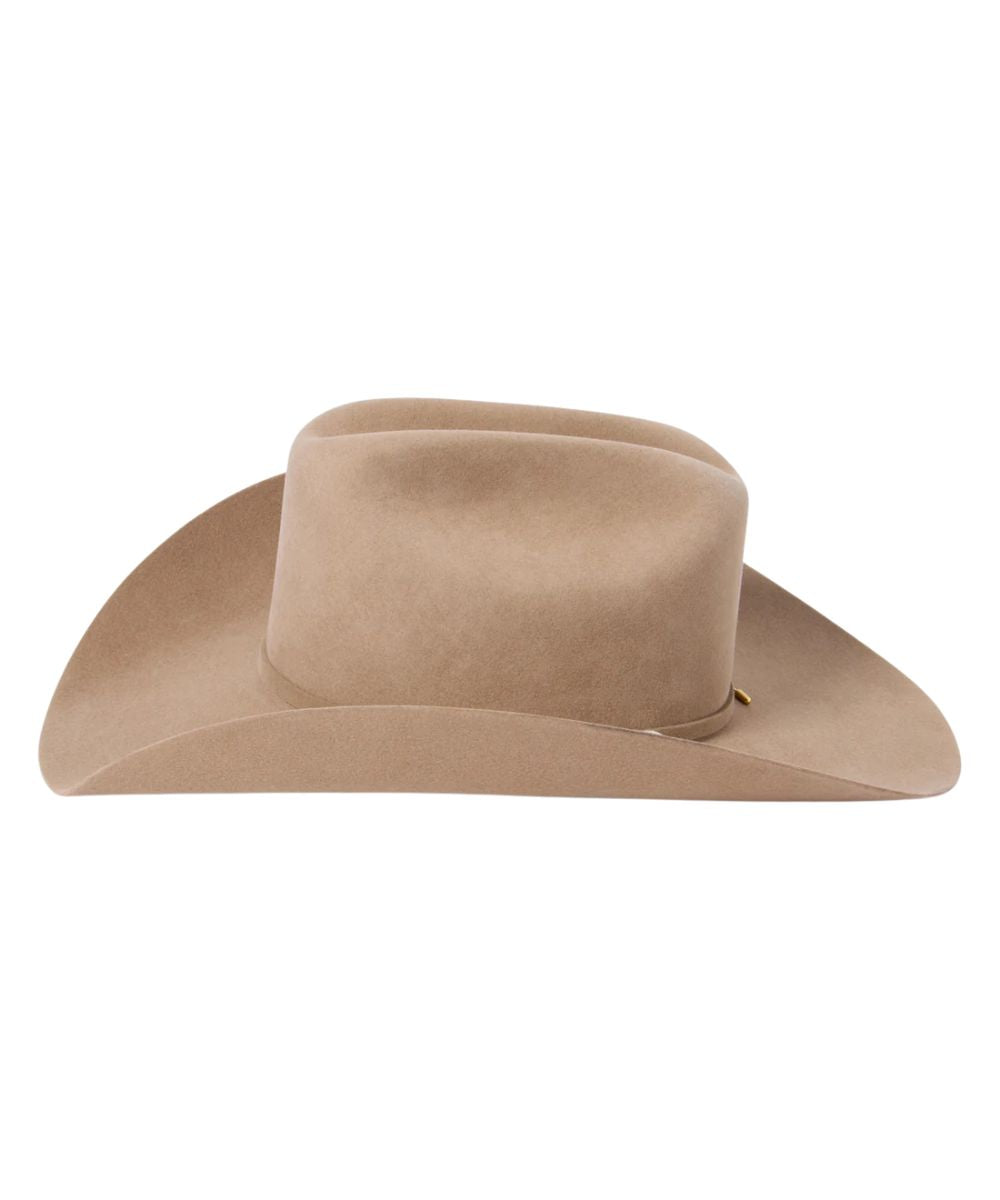 Left side view of the sahara 6X fur felt hat