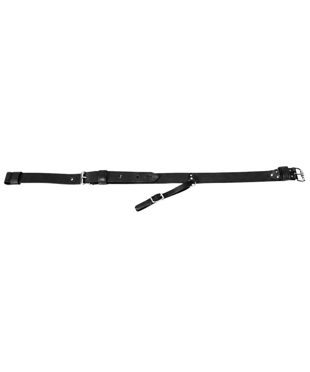 1 3/4" Black Leather Back Cinch