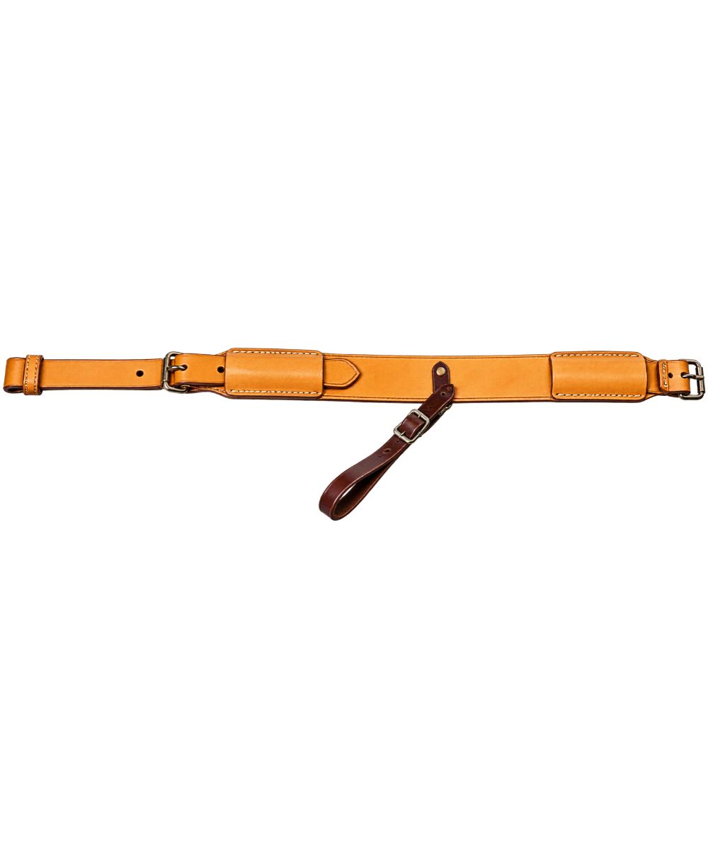 Hilltop Tack 3" wide skirting leather flank cinch with nickel plated hardware in light oil