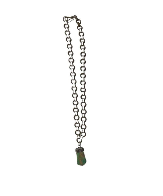 A Rare Bird Women's Green Slab Necklace