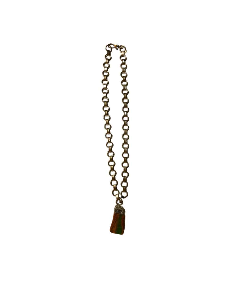 A Rare Bird Women's Brown Slab Necklace