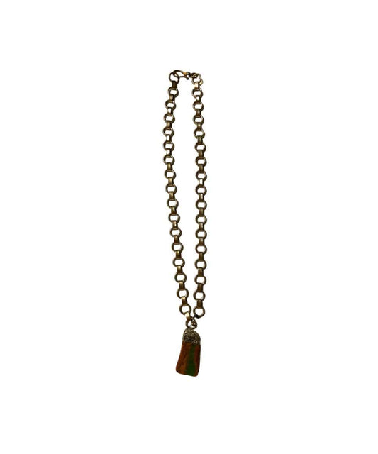 A Rare Bird Women's Brown Slab Necklace