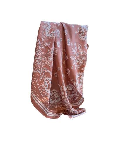 SMALL BUFFALO BANDANA WILD RAG-coffee ! desc :  ! caption :