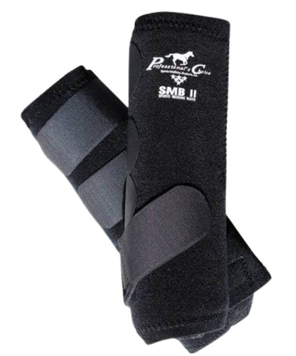 Pair view of the black sport medicine horse boots
